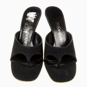 Yves Saint Laurent Black Mule Sandal 5